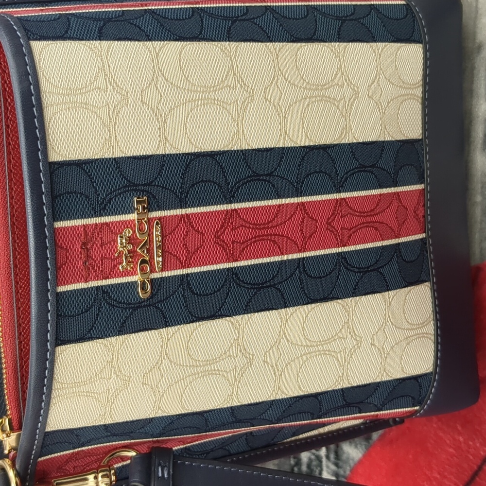 Coach Mollie Bucket Bag 22 In Signature Jacquard With Steipes - Picture 3 of 16